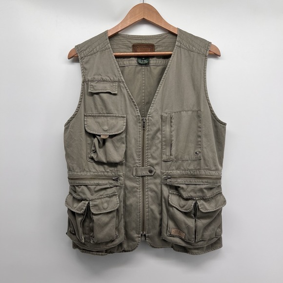 Lauren Ralph Lauren Jackets & Blazers - Ralph Lauren Womens Vest Size Small Green Safari Fishing Cargo Pockets Zip Up